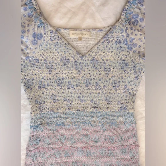 Loveshackfancy Ensley tiered puff sleeve floral mini dress - Picture 10 of 11